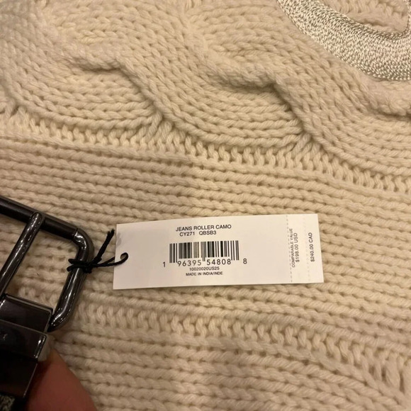 COACH ROLLER BUCKLE CUT TO SIZE REVERSIBLE BELT 38MM CY271 QBSB3 - Picture 9 of 9